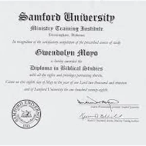 美国桑福德大学毕业证书Samford University照片