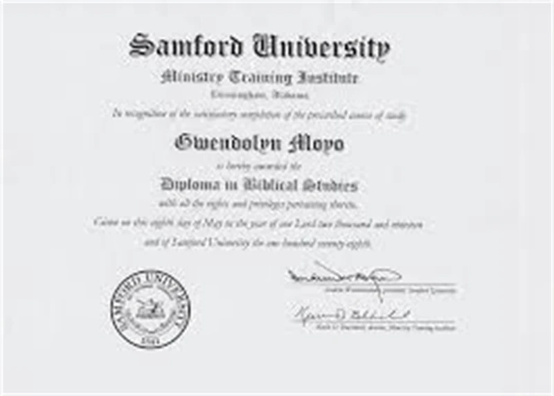 美国桑福德大学毕业证书Samford University照片