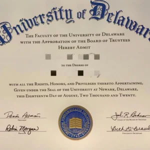 美国特拉华大学毕业证书University of Delaware照片
