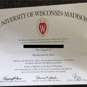 美国威斯康星大学麦迪逊分校毕业证书University of Wisconsin-Madison照片