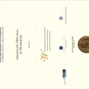 新西兰奥克兰理工大学毕业证书Auckland University of Technology照片