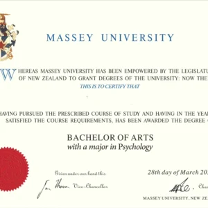 新西兰梅西大学毕业证书Massey University照片