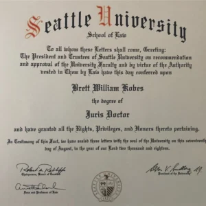 美国西雅图大学毕业证书Seattle University照片