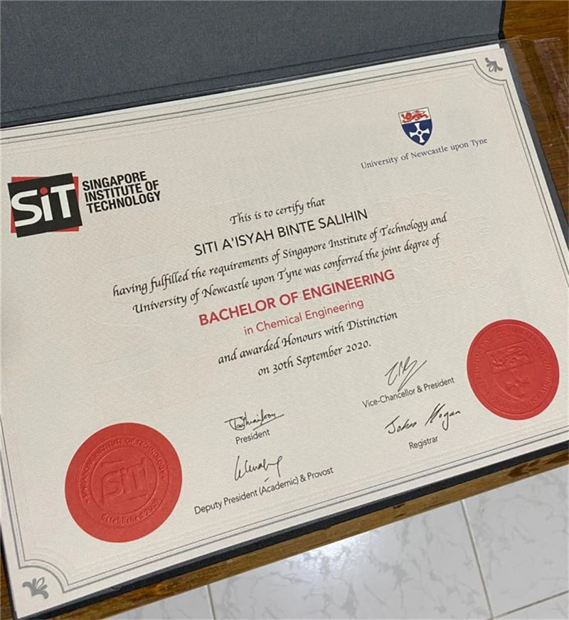 新加坡新加坡理工大学毕业证书Singapore Institute of Technology照片