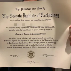 美国佐治亚理工学院毕业证书The Georgia Institute of Technology照片