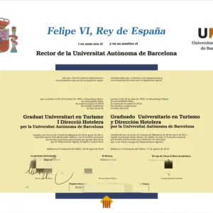 西班牙巴塞罗那自治大学毕业证书Universidad Autónoma de Barcelona照片