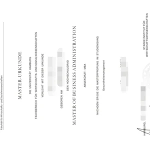 德国汉堡大学毕业证照片邮寄