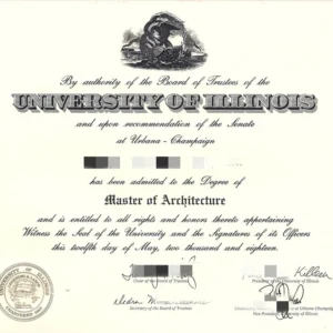 美国伊利诺伊大学香槟分校毕业证书University of Illinois at Urbana-Champaign照片